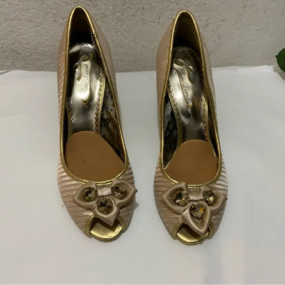 Poetic License Shoes Open-Toe Heels “Girls Best Friend Size 6.5